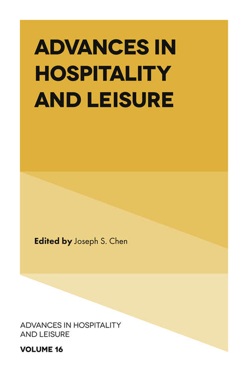 Book cover of Advances in Hospitality and Leisure (Advances in Hospitality and Leisure #16)