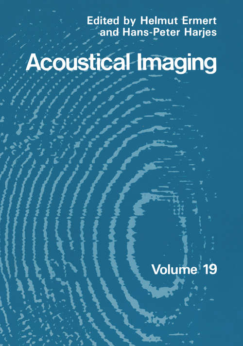 Book cover of Acoustical Imaging (1992) (Acoustical Imaging #19)