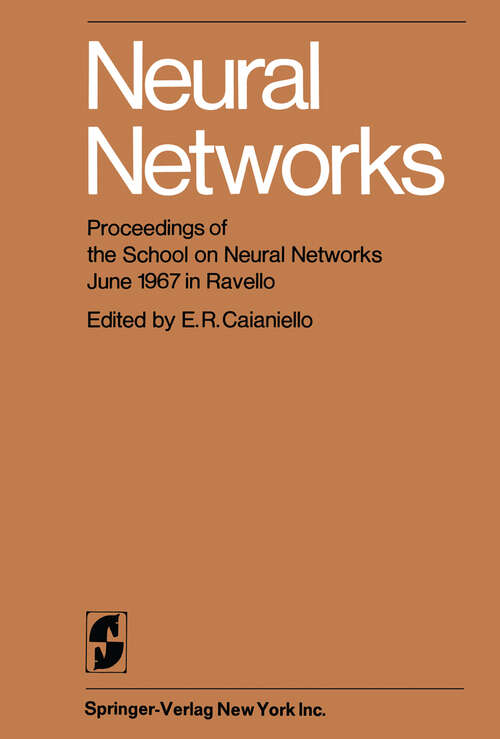 Book cover of Neural Networks: Proceedings of the School on Neural Networks June 1967 in Ravello (1968)