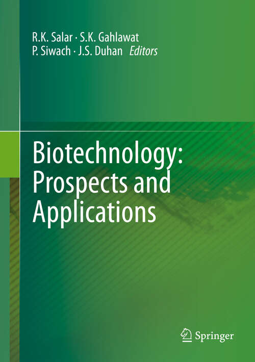 Book cover of Biotechnology: Prospects and Applications (2014)