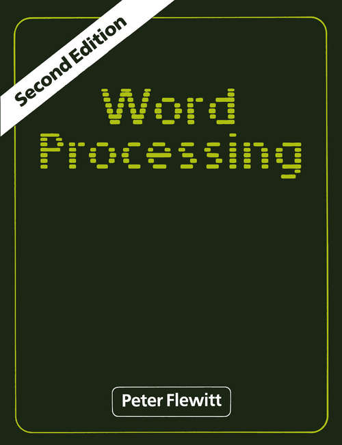 Book cover of Word Processing (1st ed. 1985)
