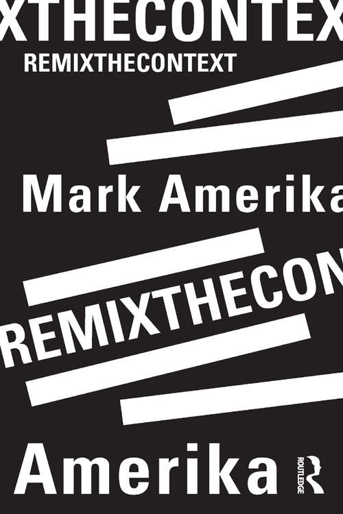 Book cover of remixthecontext