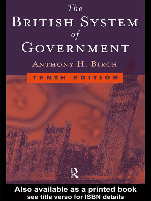 Book cover of British System of Government
