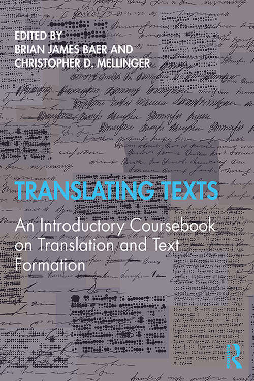 Book cover of Translating Texts: An Introductory Coursebook on Translation and Text Formation
