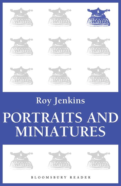 Book cover of Portraits and Miniatures: Selected Writings