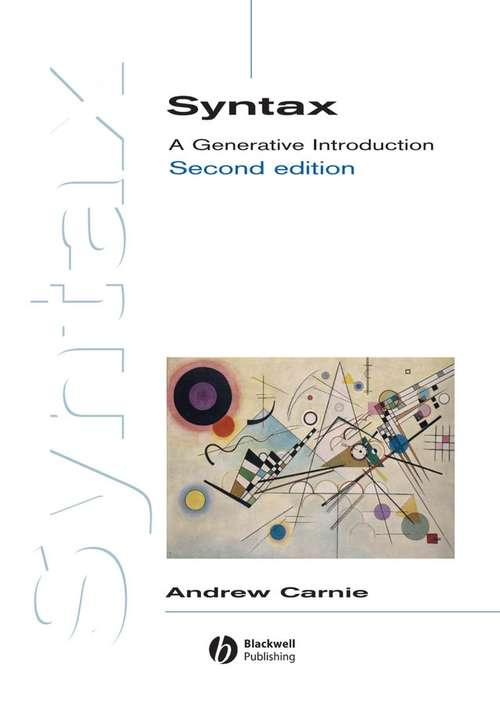 Book cover of Syntax: A Generative Introduction (2) (Introducing Linguistics #23)