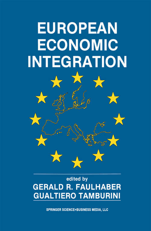 Book cover of European Economic Integration: The Role of Technology (1991)