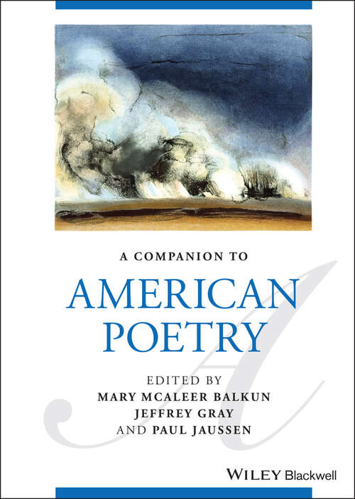 Book cover of A Companion to American Poetry (Blackwell Companions to Literature and Culture)