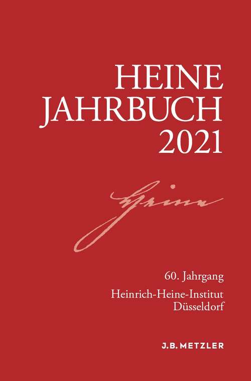 Book cover of Heine-Jahrbuch 2021 (1. Aufl. 2021) (Heine-Jahrbuch)