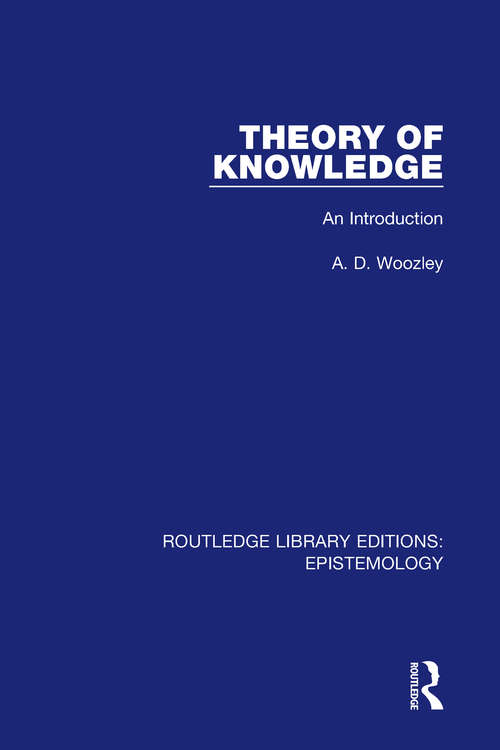 Book cover of Theory of Knowledge: An Introduction