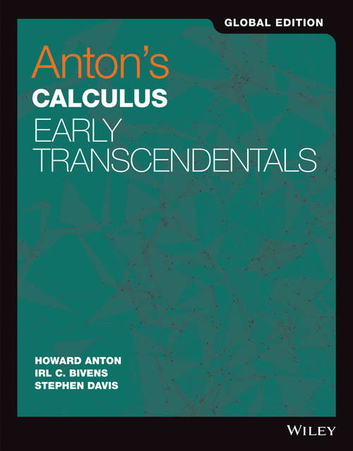 Book cover of Anton's Calculus Early Transcendentals