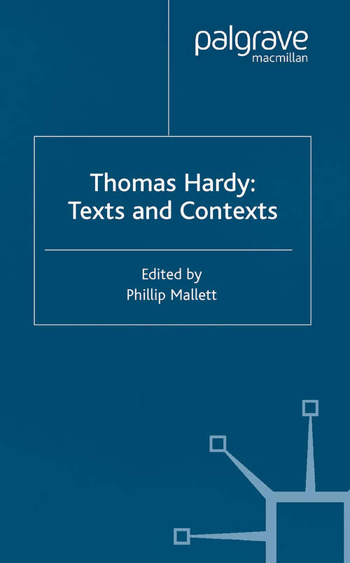 Book cover of Thomas Hardy (2002)