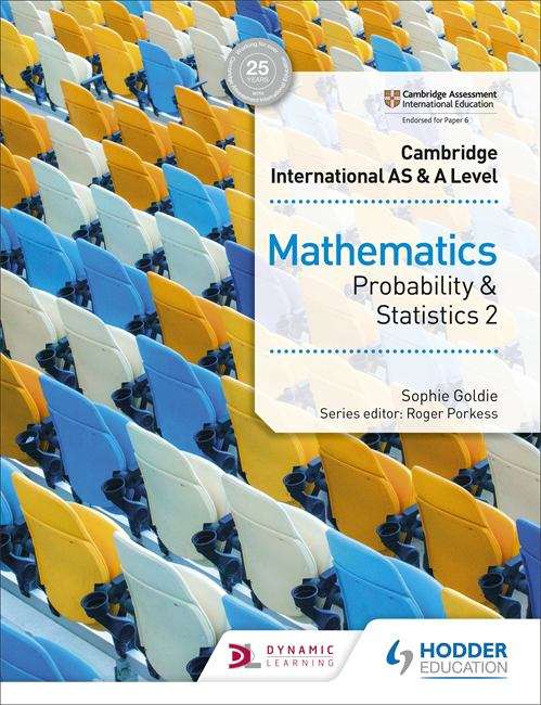 Book cover of Cambridge International AS & A Level Mathematics Probability & Statistics 2