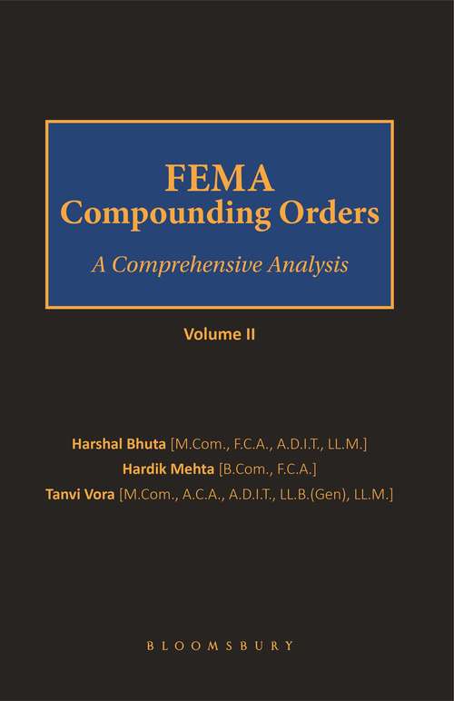 Book cover of FEMA Compounding Orders - A Comprehensive Analysis