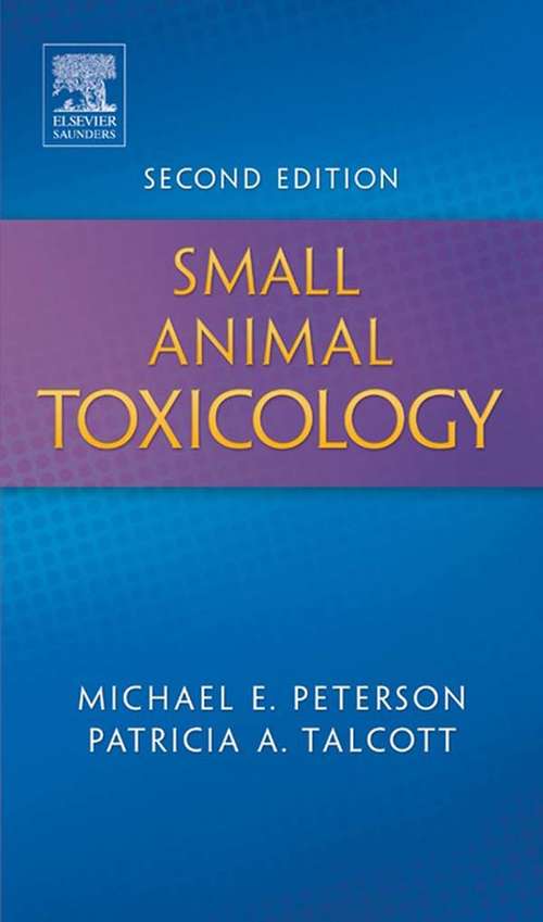 Book cover of Small Animal Toxicology - E-Book (2)