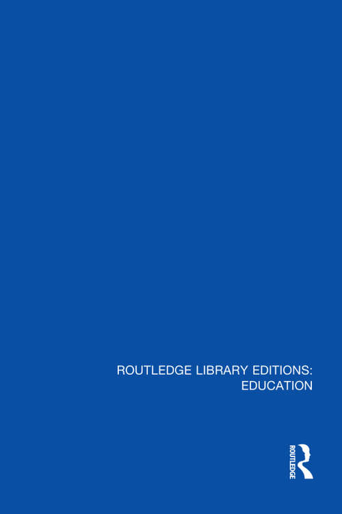 Book cover of Routledge Library Editions: Education Mini-Set M Special Education and Inclusion (Routledge Library Editions: Education)