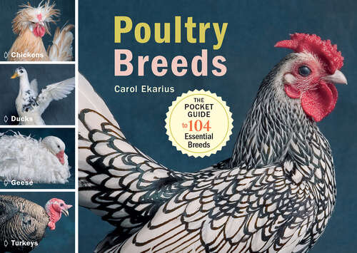 Book cover of Poultry Breeds: Chickens, Ducks, Geese, Turkeys: The Pocket Guide to 104 Essential Breeds