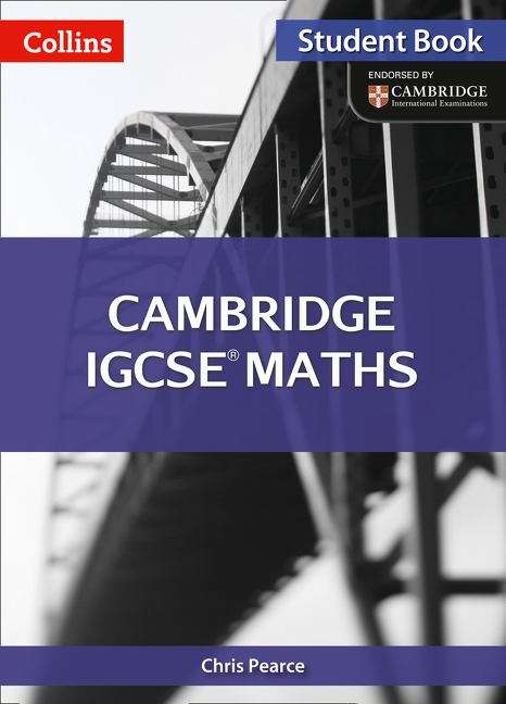 Book cover of Cambridge IGCSE Maths: Student Book (PDF)