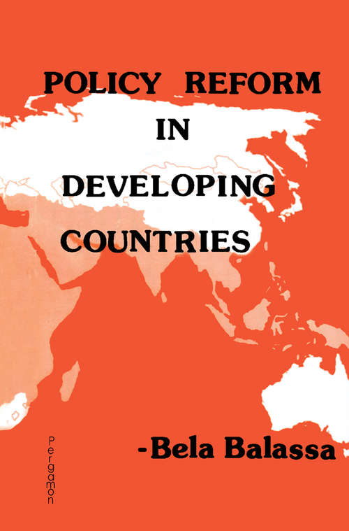 Book cover of Policy Reform in Developing Countries