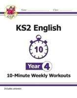 Book cover of New KS2 English 10-Minute Weekly Workouts - Year 4