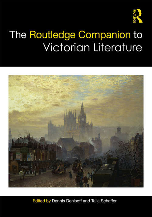 Book cover of The Routledge Companion to Victorian Literature (Routledge Literature Companions)