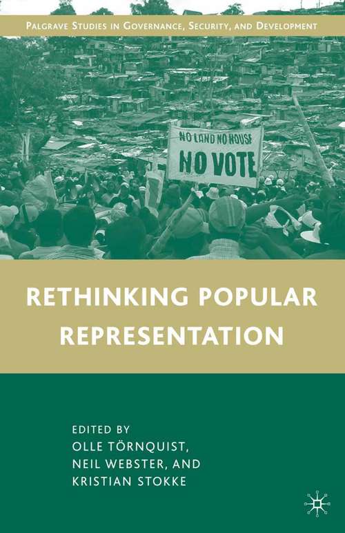 Book cover of Rethinking Popular Representation (2009) (Governance, Security and Development)