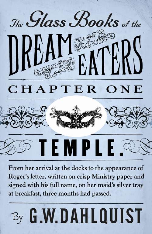 Book cover of The Glass Books of the Dream Eaters (Chapter 1 Temple)