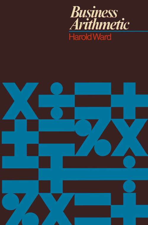 Book cover of Business Arithmetic (1st ed. 1977)