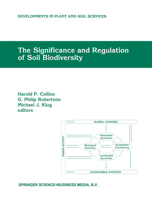 Book cover of The Significance and Regulation of Soil Biodiversity: Proceedings of the International Symposium on Soil Biodiversity, held at Michigan State University, East Lansing, May 3–6, 1993 (1995) (Developments in Plant and Soil Sciences #63)