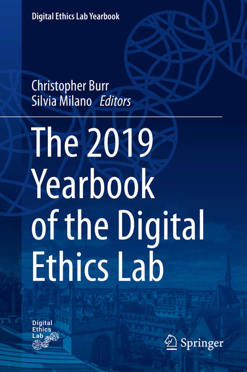 Book cover of The 2019 Yearbook of the Digital Ethics Lab (1st ed. 2020) (Digital Ethics Lab Yearbook)