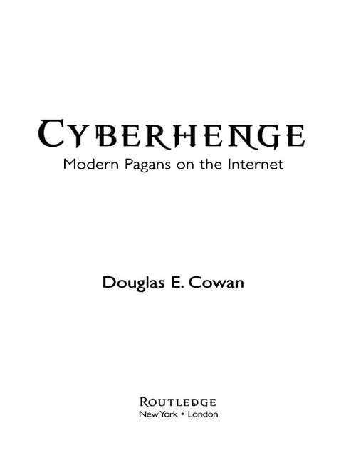Book cover of Cyberhenge: Modern Pagans on the Internet