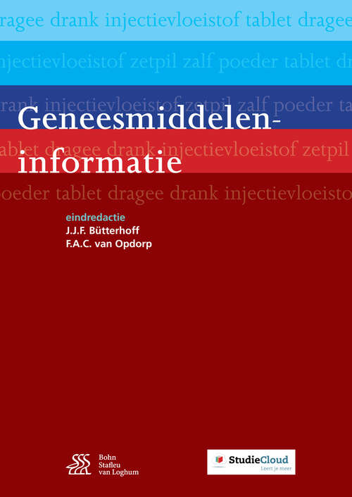 Book cover of Geneesmiddeleninformatie (11st ed. 2016)