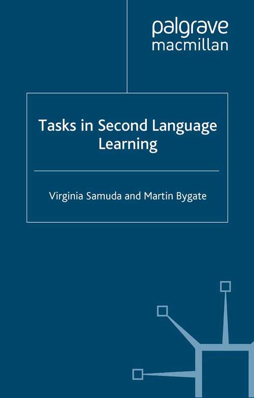 Book cover of Tasks in Second Language Learning (2008) (Research and Practice in Applied Linguistics)