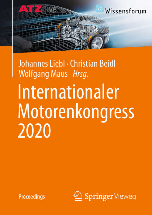 Book cover of Internationaler Motorenkongress 2020 (1. Aufl. 2020) (Proceedings)