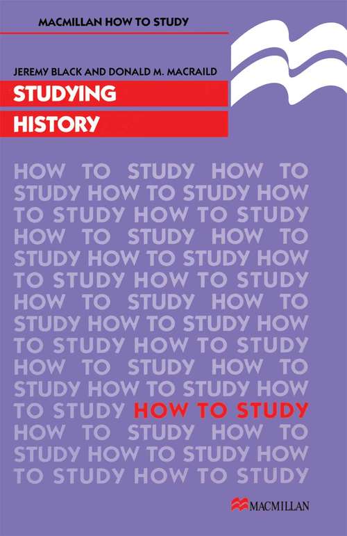 Book cover of Studying History (1st ed. 1997) (How to Study Literature)