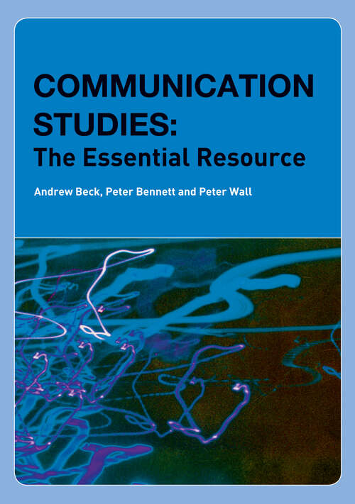Book cover of Communication Studies: The Essential Resource