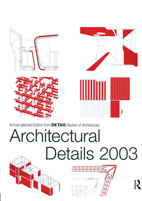 Book cover of Architectural Details 2003