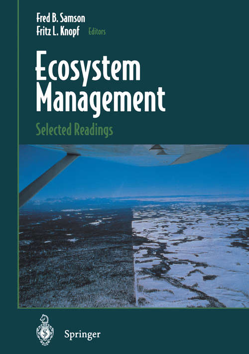 Book cover of Ecosystem Management: Selected Readings (1996)