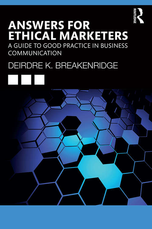 Book cover of Answers for Ethical Marketers: A Guide to Good Practice in Business Communication