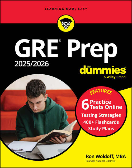 Book cover of GRE Prep 2025/2026 For Dummies: Book + 6 Practice Tests + 400 Flashcards Online (13)