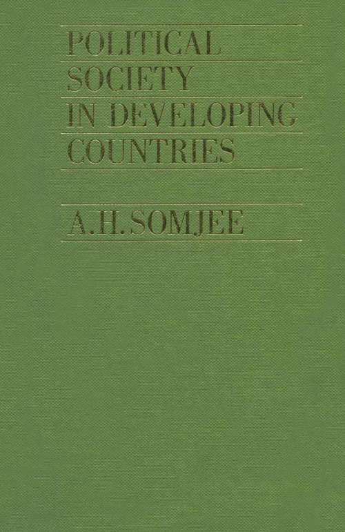 Book cover of Political Society in Developing Countries (1st ed. 1984)