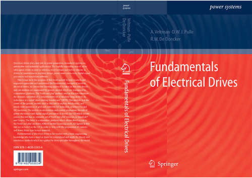 Book cover of Fundamentals of Electrical Drives (2007) (Power Systems)