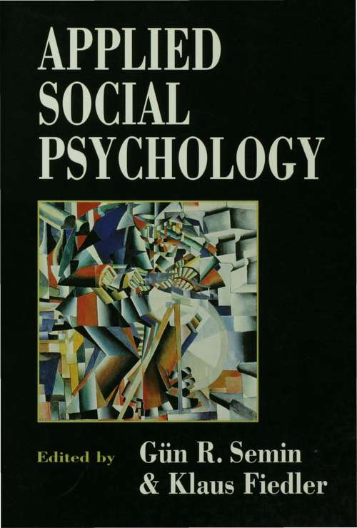 Book cover of Applied Social Psychology (PDF)