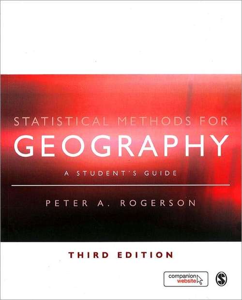 Book cover of Statistical Methods For Geography (PDF)