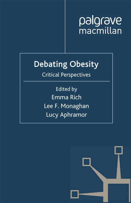 Book cover of Debating Obesity: Critical Perspectives (2011)