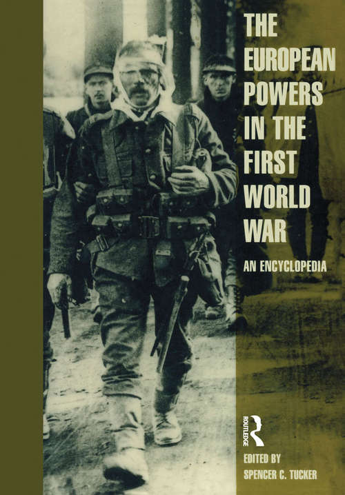 Book cover of European Powers in the First World War: An Encyclopedia