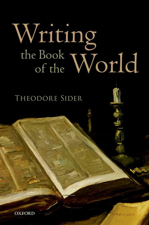 Book cover of Writing the Book of the World