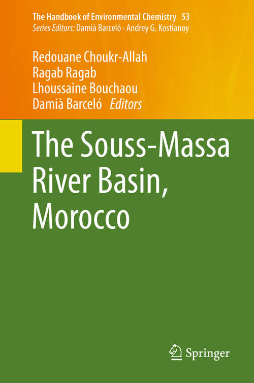 Book cover of The Souss‐Massa River Basin, Morocco (The Handbook of Environmental Chemistry #53)