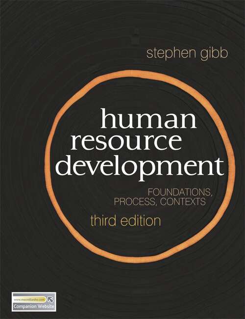 Book cover of Human Resource Development: Foundations, Process, Context (3rd ed. 2011) (Routledge Studies In Human Resource Development Ser.: Vol. 13)
