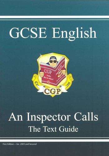 Book cover of New GCSE English Text Guide - An Inspector Calls includes Online Edition & Quizzes